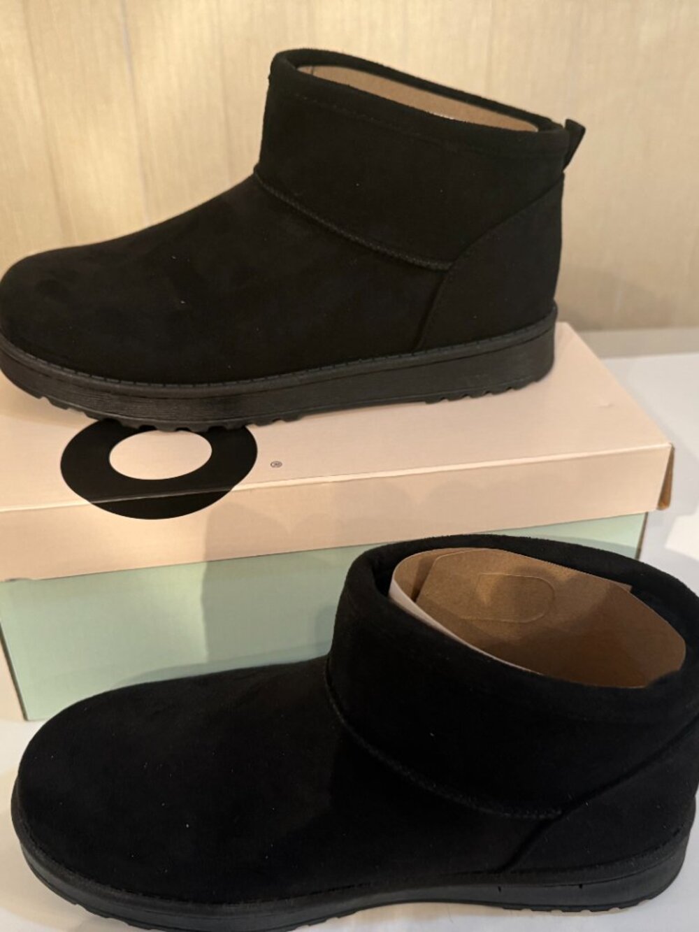 Sonoma Goods For Life Women's Lupita Cozy Mini Boots AC2 Black Size US:8.5M NEW